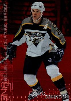 1999-00 Be a Player Millennium Signature Series - Ruby #141 Greg Johnson Front