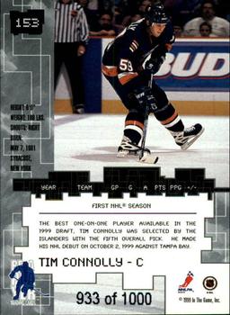1999-00 Be a Player Millennium Signature Series - Ruby #153 Tim Connolly Back