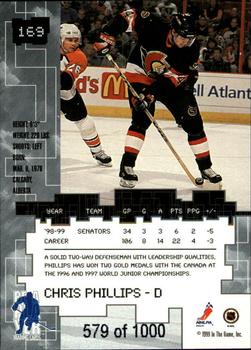 1999-00 Be a Player Millennium Signature Series - Ruby #169 Chris Phillips Back