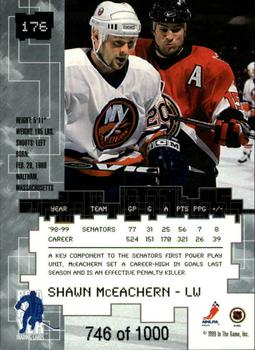 1999-00 Be a Player Millennium Signature Series - Ruby #176 Shawn McEachern Back