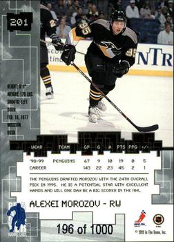 1999-00 Be a Player Millennium Signature Series - Ruby #201 Alexei Morozov Back