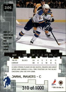 1999-00 Be a Player Millennium Signature Series - Ruby #206 Jamal Mayers Back