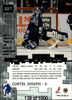 1999-00 Be a Player Millennium Signature Series - Ruby #227 Curtis Joseph Back