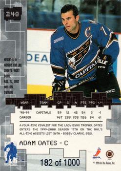 1999-00 Be a Player Millennium Signature Series - Ruby #248 Adam Oates Back