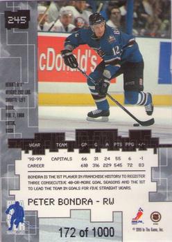 1999-00 Be a Player Millennium Signature Series - Ruby #245 Peter Bondra Back