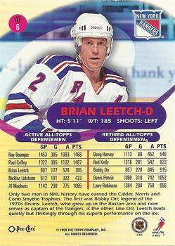 1999-00 O-Pee-Chee - All-Topps #AT6 Brian Leetch Back