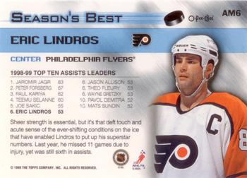 1999-00 O-Pee-Chee - A-Men #AM6 Eric Lindros Back