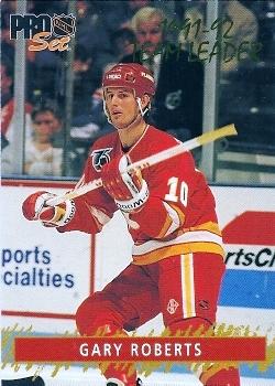1992-93 Pro Set - Gold Team Leaders #1 Gary Roberts Front