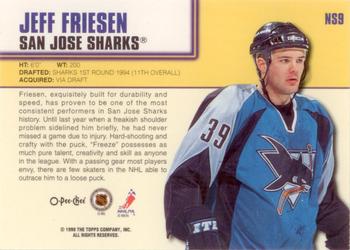 1999-00 O-Pee-Chee - Now Starring #NS9 Jeff Friesen Back