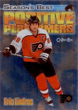 1999-00 O-Pee-Chee - Positive Performers #PP3 Eric Lindros Front