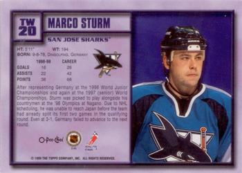 1999-00 O-Pee-Chee - Top of the World #TW20 Marco Sturm Back