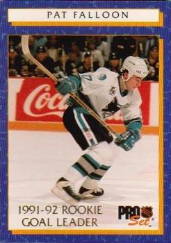 1992-93 Pro Set - Rookie Goal Leaders #4 Pat Falloon Front