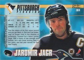 1999-00 O-Pee-Chee Chrome - Ice Masters #IM4 Jaromir Jagr Back