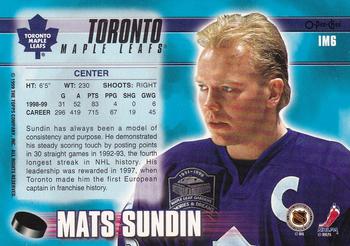 1999-00 O-Pee-Chee Chrome - Ice Masters #IM6 Mats Sundin Back
