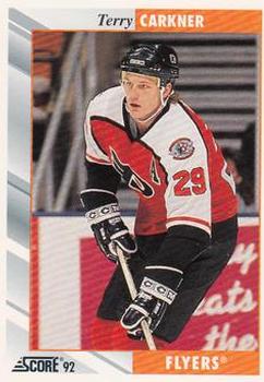 1992-93 Score #66 Terry Carkner Front
