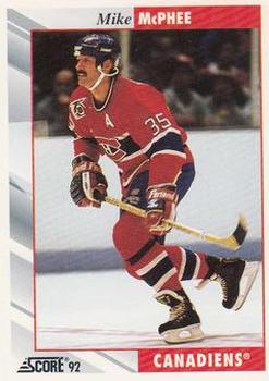 1992-93 Score #91 Mike McPhee Front