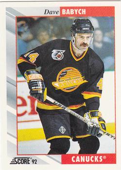 1992-93 Score #212 Dave Babych Front