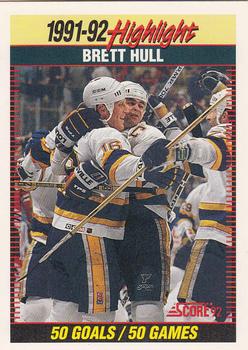 1992-93 Score #442 Brett Hull Front