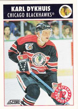 1992-93 Score #462 Karl Dykhuis Front