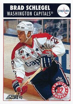 1992-93 Score #477 Brad Schlegel Front