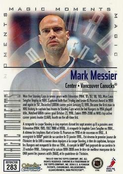 1999-00 O-Pee-Chee Chrome - Refractors #283e Mark Messier Back
