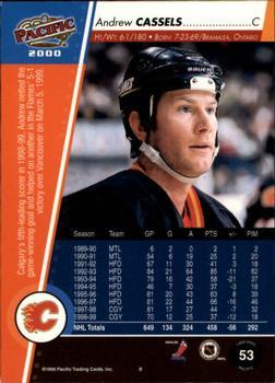 1999-00 Pacific - Copper #53 Andrew Cassels Back