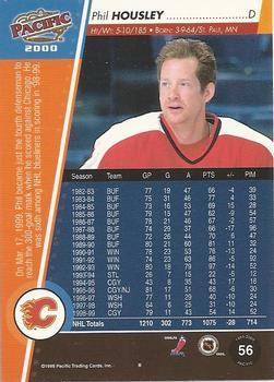 1999-00 Pacific - Copper #56 Phil Housley Back