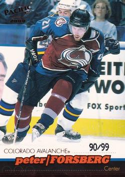 1999-00 Pacific - Copper #105 Peter Forsberg Front