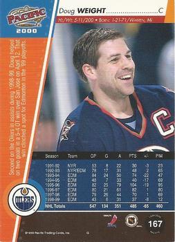 1999-00 Pacific - Copper #167 Doug Weight Back