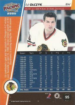 1999-00 Pacific - Gold #95 Ed Olczyk Back