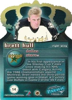 1999-00 Pacific - Gold Crown Die Cuts #14 Brett Hull Back