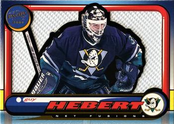 1999-00 Pacific - In the Cage Net-Fusions #1 Guy Hebert Front