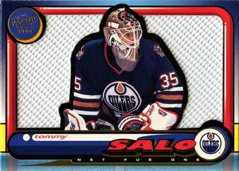 1999-00 Pacific - In the Cage Net-Fusions #8 Tommy Salo Front