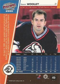 1999-00 Pacific - Red #49 Jason Woolley Back
