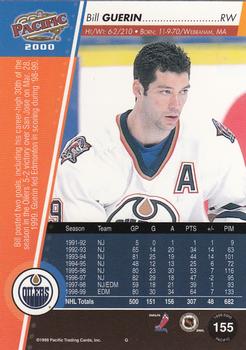 1999-00 Pacific - Red #155 Bill Guerin Back