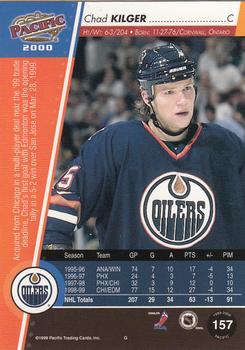 1999-00 Pacific - Red #157 Chad Kilger Back