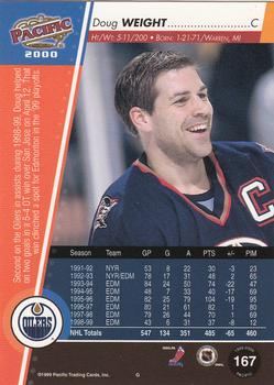1999-00 Pacific - Red #167 Doug Weight Back