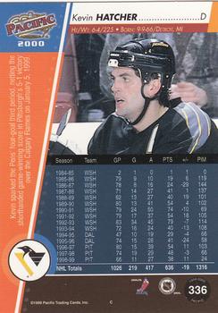 1999-00 Pacific - Red #336 Kevin Hatcher Back
