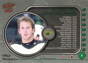 1999-00 Pacific - Team Leaders #9 Mike Modano Back