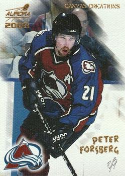1999-00 Pacific Aurora - Canvas Creations #4 Peter Forsberg Front
