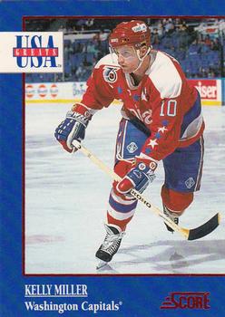 1992-93 Score - USA Greats #14 Kelly Miller Front