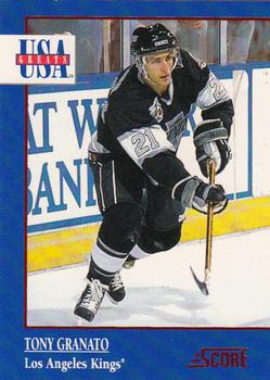 1992-93 Score - USA Greats #4 Tony Granato Front