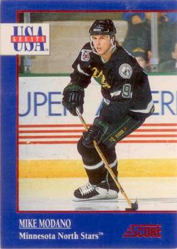 1992-93 Score - USA Greats #5 Mike Modano Front