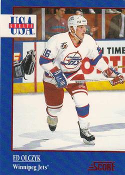 1992-93 Score - USA Greats #15 Ed Olczyk Front