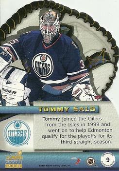 1999-00 Pacific Aurora - Glove Unlimited #9 Tommy Salo Back