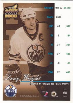 1999-00 Pacific Aurora - Striped #60 Doug Weight Back