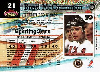1992-93 Stadium Club #21 Brad McCrimmon Back