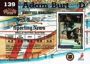 1992-93 Stadium Club #139 Adam Burt Back