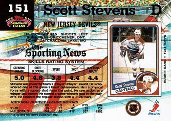 1992-93 Stadium Club #151 Scott Stevens Back
