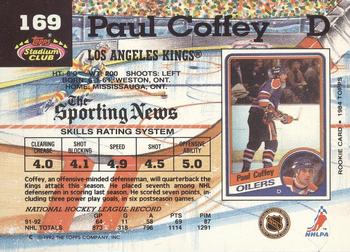 1992-93 Stadium Club #169 Paul Coffey Back